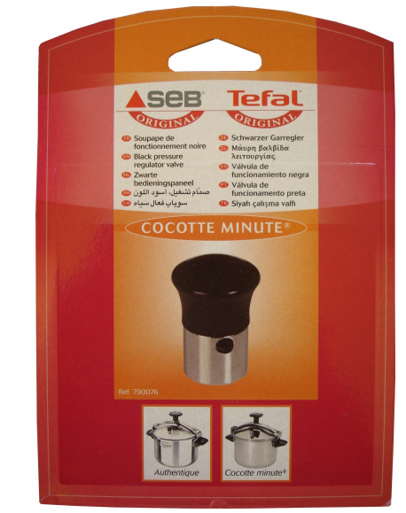Soupape noire Cocotte Minute SEB - SA790076 - Pièces robots ménagers