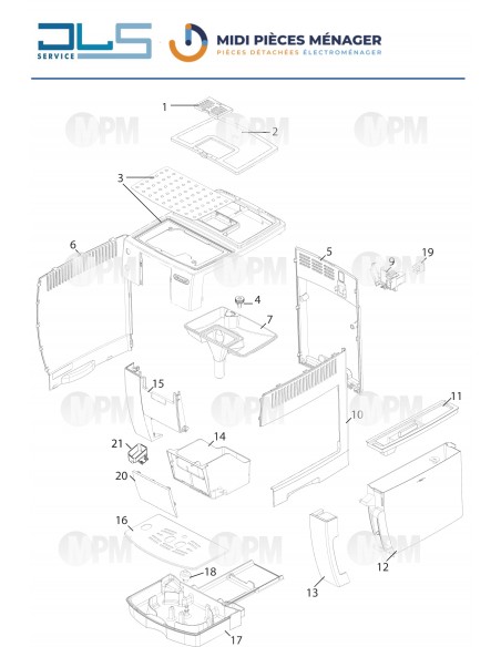 VUE ECLATEE DELONGHI ECAM23.420.SB S11