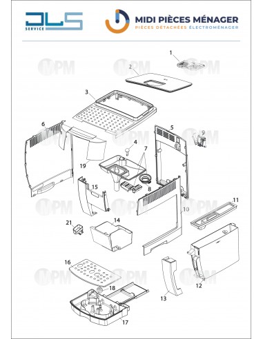 VUE ECLATEE DELONGHI FEB2221.WW S11