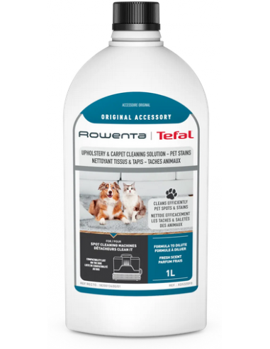 Solution nettoyante tissus et taches d’Animaux pour SHAMPOUINEUSE CLEAN IT rowenta XD5320F0