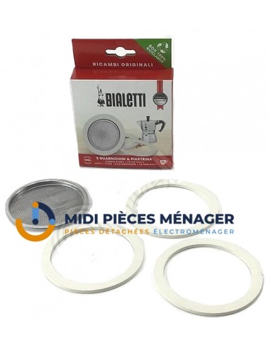 KIT DE 3 JOINTS ET FILTREE 12 TASSES MOKA BIALETTI