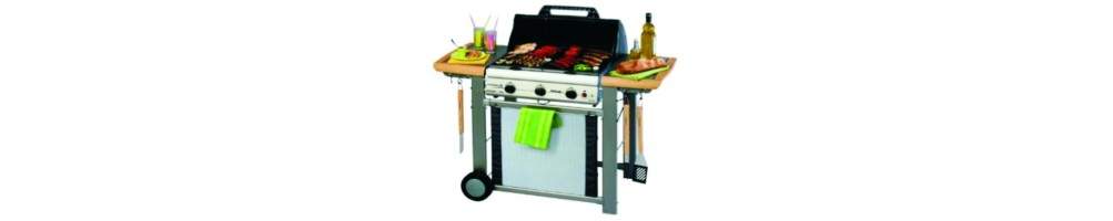 BARBECUE CAMPINGAZ ADELAIDE 3 CLASSIC L DELUXE MPM Midi DeLonghi BQ100 Barbecue (Noir Argent,) 18 cm: